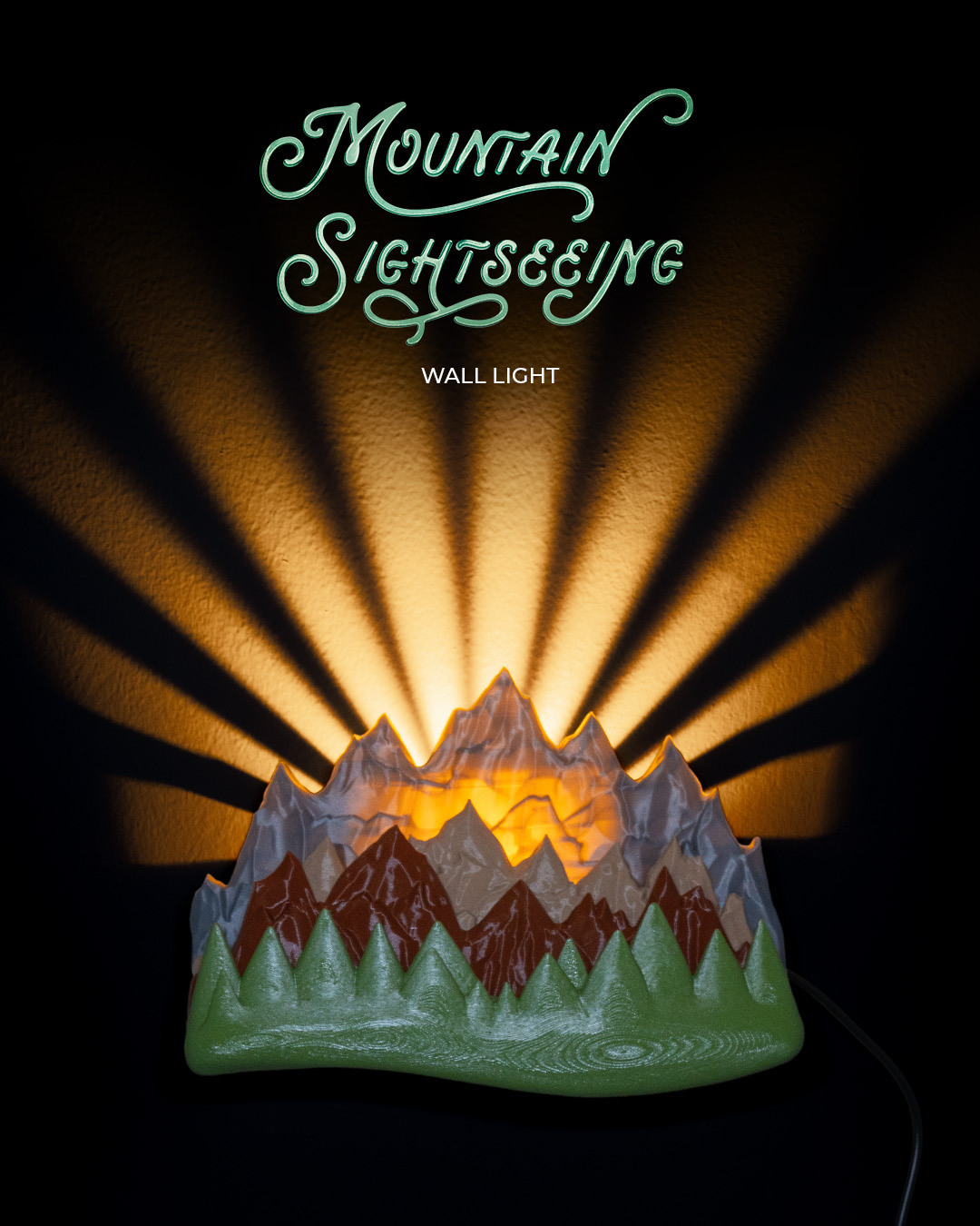 Mountain Sightseeing Wall Light